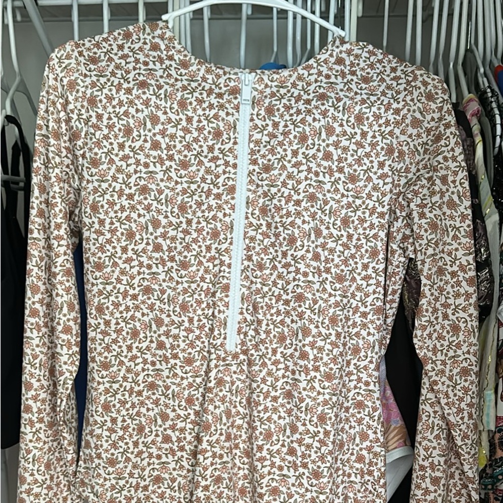 Kavala Collective CREAM BOHO SULAWESI SURF SUIT Swim Suit Long Sleeve Size Large